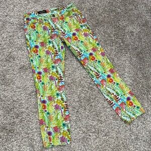 J. Crew Floral Print Pants - Multicolor